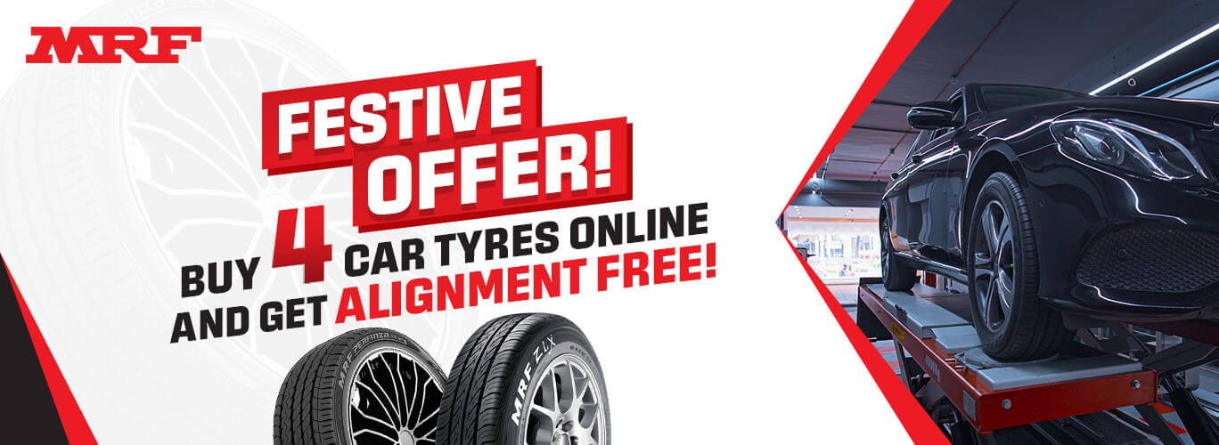 Buy 4 tyres and get alignemnt free